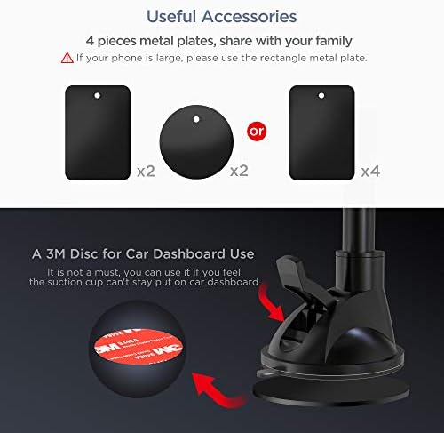 Ultimate IPOW Magnetic Car Phone Mount – Upgraded Alligator Clip Design for Unmatched Stability | Strong Magnet for i Phone 14, 13, 12 Pro Max & Samsung Galaxy | Universal Smartphone Compatibility | Effortless One-Handed Operation & Adjustable Vent Clip for Enhanced Viewing Experience