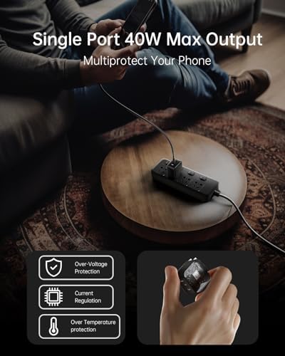 Power Up Your Devices with the 40 W Dual Port USB C Fast Charger Block – Compact Ga N Wall Plug for i Phone 16/15 Pro/Max, Samsung Galaxy, Pixel, & i Pad – Enhanced Speed & Safety Features for Ultimate Charging Efficiency