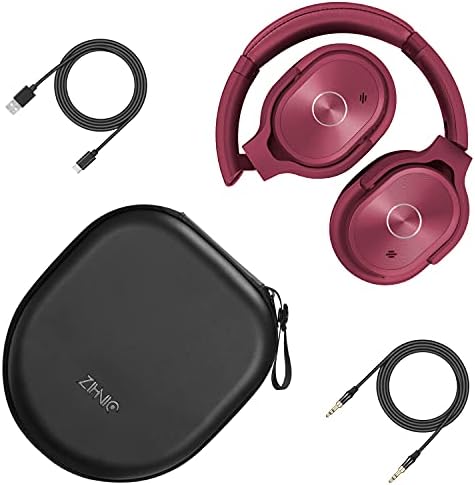 Unleash Immersive Sound Quality with ZIHNIC Rose Gold Bluetooth Headphones – 40-Hour Battery Life, Superior Noise Cancelling, and Plush Earpads for Ultimate Comfort – Perfect for Travel, Daily Commutes, and Home Listening – Seamless Device Pairing for Effortless Enjoyment