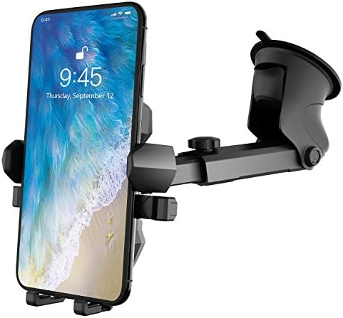 Universal Long Neck Car Phone Holder – Adjustable Mount for i Phone and Samsung with 360-Degree Rotation – Optimal Viewing and Enhanced Safety for Driving – Compatible with XS, XR, S10, LG and More – Easy Installation and Durable Design for Hands-Free Navigation