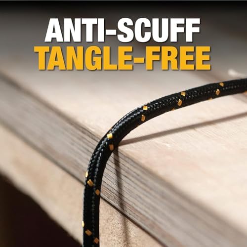 DEWALT Heavy Duty Braided Nylon USB C Cable for Fast Charging – Premium USB A to Type C Charger Compatible with i Phone 16/15, Samsung Galaxy S10/S10+/Note 9, LG V30 – Durable, Tangle-Free Design with Enhanced Performance and Reliability