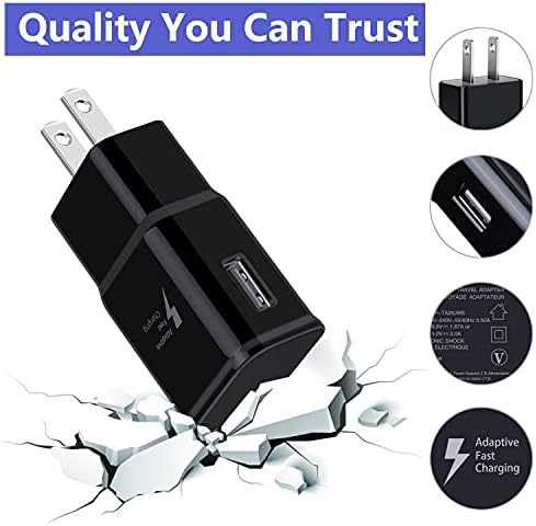 5-Pack Type C Fast Charging Block for Android – Rapid USB Wall Charger Compatible with Samsung Galaxy S Series, Note Series, LG V30 & Google Pixel – High-Speed Power Delivery for Home & Travel Use, Durable Design & Enhanced Compatibility