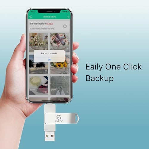 Genuine Apple MFi Certified 128 GB i Phone USB Flash Drive – Real Storage for Effortless Photo Backup & Video Transfer – Lightning Connector with Encrypted Auto Backup – High-Speed, Seamless Compatibility for i Pad & i Phone – Say Goodbye to Fake MFi Clones!