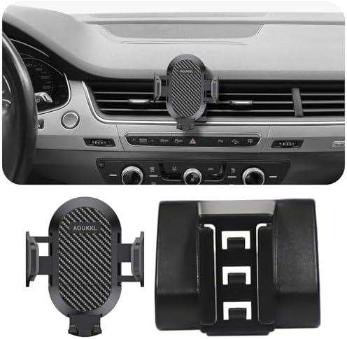 Audi Q7 2006-2015 Car Phone Holder – Enhanced 360° Rotation Mount for Secure Smartphone Access, Thick Case Compatibility, Effortless Installation – Perfect for 4.7-7″ Devices