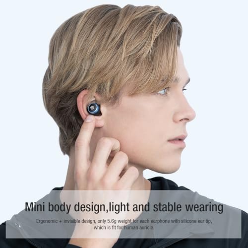 Nillkin TW004 Bluetooth 5.0 Wireless Earbuds – Superior IPX5 Waterproof In-Ear Headphones with Advanced CVC Noise Cancelling Technology for Unmatched Sound Clarity, Ergonomically Designed for Ultimate Comfort, Complete with Portable Charging Case for All-Day Audio Enjoyment