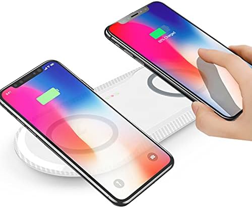 Vchiming 30 W Dual Wireless Charging Station – Fast 2-in-1 Qi Charger for i Phone & Galaxy with Air Pods Compatibility – Elegant White Design with Type C Connectivity for Effortless Charging Anytime, Anywhere Vchiming 30 W Dual Wireless Charging Station – Fast 2-in-1 Qi Charger for i Phone & Galaxy with Air Pods Compatibility – Elegant White Design with Type C Connectivity for Effortless Charging Anytime, Anywhere