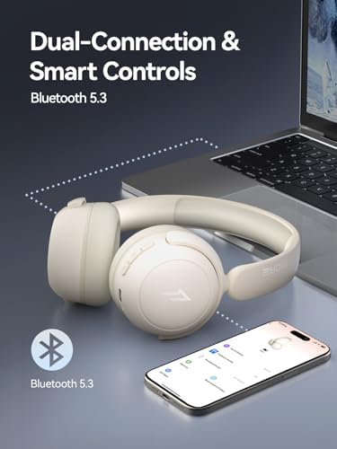 Elevate Your Audio Experience with 1 MORE HQ20 Wireless On-Ear Headphones – Lightweight, Foldable Design for Ultimate Portability – 65 Hours of Impressive Playtime Perfect for Students and Travelers – Enjoy Safe Listening at 85 d B Volume with Noise-Canceling Technology – Seamless Bluetooth Connectivity for Android and i OS Devices – Integrated Microphone for Effortless Call Management – Durable Build with a Sleek Black Finish Ideal for Extended Use – Your Go-To Headphones for School, Travel, and Leisure Activities – Discover Unmatched Comfort and Quality Today!
