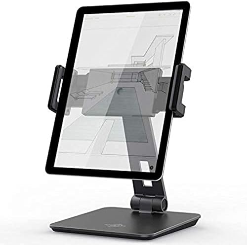 KABCON Adjustable Multi-Angle Aluminum Tablet Stand – Premium Dock for 4”-14” Devices Including i Pad, Samsung Galaxy, and Kindle Fire – Experience Ultimate Comfort with Hands-Free Viewing and Enhanced Productivity