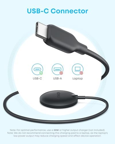 Anker Zolo Qi2 Certified Magnetic Wireless Charger – Fast 15 W Mag Safe-Compatible Charging Pad for i Phone 16/15/14/13 Series & Air Pods – Sleek Black Design for Home & On-the-Go Power Solutions – Ultimate Wireless Convenience with Enhanced Safety Features