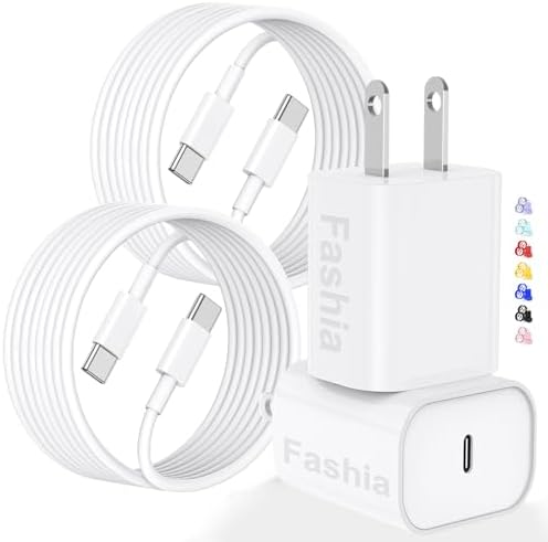 Ultimate USB C Charger for i Phone 16 & 15 – Fast Charging with 10 FT Long USB C to C Cable – Ideal for i Pad Pro 12.9/11 & i Pad Air 5 th – Reliable Power Block for Home & Travel – Enhanced Speed & Compatibility