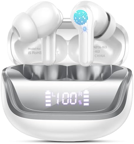 Revolutionize Your Audio Experience with Cutting-Edge Bluetooth 5.4 Noise Cancelling Wireless Earbuds – Perfectly Designed for Active Lifestyles and Everyday Use with Extended Battery Life, Superior Call Clarity from Four Integrated Microphones, and Dynamic Sound Drivers for Unmatched Listening Pleasure. Seamlessly Compatible with Laptops, Tablets, and Smartphones, These Ergonomically Crafted Earbuds Feature a Secure Fit and LED Power Indicator for Effortless Monitoring. Immerse Yourself in Style and Comfort While Enjoying Music or Taking Calls Anywhere – Elevate Your Sound Journey Today with These Durable, High-Performance Earbuds!