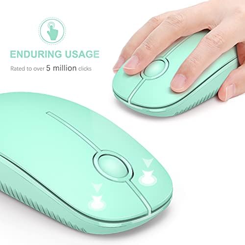 Sleek Vssoplor Wireless Mouse – Ultra-Slim Silent Optical Companion for Laptops & PCs | 2.4 GHz Nano Receiver, Perfect for Quiet Workspaces & Travel | Enhanced Compatibility for Windows, Mac & Linux