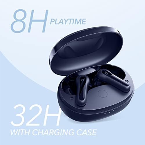 Anker Soundcore Life P2 Mini True Wireless Earbuds – Bluetooth 5.2 for Seamless Connectivity, Customizable EQ for Personalized Sound, 32-Hour Playtime with Quick Charge, Compact Design for Comfortable Daily Use, Deep Bass Performance for Music Lovers (White)