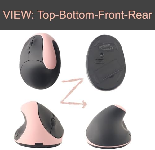 Ergonomic White Left-Handed Wireless Mouse – Urby Vertical Design for Gaming & Everyday Use, Compatible with Windows and mac OS, Upgraded Speed for 2024, Rechargeable Battery Included, Ideal Compact Mouse for Small Hands