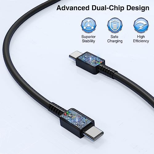 Dual 45 W Rapid Charge Kit with 10 ft USB C to C Cable – High-Performance Power Adapter for Samsung Galaxy S Series & Note Series – Unmatched Efficiency, Extended Cable Length, and Superior Safety Features for Fast Charging Needs