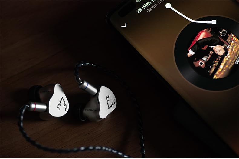 Premium Audiophile Wired Earbuds – Keephifi Mermaid In-Ear Monitors Featuring 10 mm Dynamic Drivers and 5-Axis CNC Aluminum Alloy Cavity for Superior Acoustic Performance – Universal 3.5 mm Jack Compatibility for Enhanced Versatility and Comfort