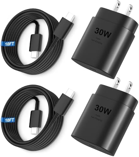 High-Speed 30 W USB C Fast Charger for i Phone 15 & 16 Pro Max with 6 FT Cable – Ultimate Compatibility for i Pad and Samsung Galaxy S24 – Compact, Reliable Power Block with Advanced Safety Features for On-the-Go Charging