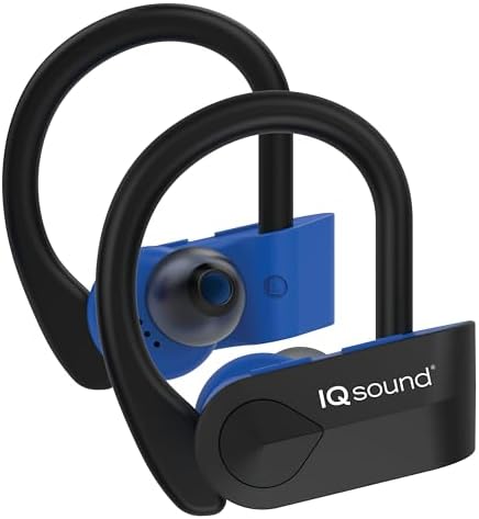 IQ Sound IQ-140 TWS True Wireless Sport Earbuds – Lightweight Sweat-Proof Bluetooth Headphones with 5-Hour Playtime, 120-Hour Standby, and Built-In Microphone for Seamless i Phone & Android Compatibility – Perfect for Active Lifestyles