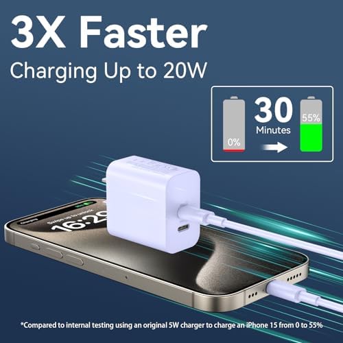 20 W Dual-Port USB-C Fast Charger with 6.6 FT Cable – Ultimate Power Solution for i Phone 15/16 Pro Max & Android Devices – Efficient Travel Companion Designed for rapid charging, this 20 W Dual-Port USB-C Charger ensures your i Phone 15/16 Pro Max and Android devices stay powered up with maximum efficiency. Featuring a generous 6.6 FT USB-C to C cable, this charger eliminates the inconvenience of short cords while allowing you to multitask with ease. Its dual-port design offers the ability to charge two devices simultaneously, making it ideal for busy professionals and frequent travelers. Enjoy broad compatibility across multiple Apple and Android devices, ensuring versatility for all your charging needs. The compact and lightweight structure of this charger enhances portability, making it an essential accessory for your on-the-go lifestyle. Built with high-quality materials, this charger prioritizes durability and safety, giving you peace of mind while delivering fast charging performance. Elevate your charging routine and stay connected wherever life takes you with this indispensable charging solution.