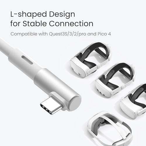 Unleash Your VR Potential with the KIWI Design 16 FT Link Cable for Oculus Quest 3 – High-Speed USB 3.0, 5 Gbps Data Transfer, Durable Build for Seamless Gameplay and Ultimate Freedom of Movement