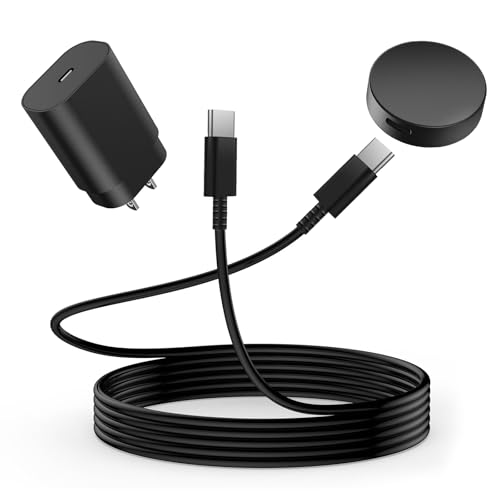 Experience Cutting-Edge Charging with the 25 W Dual USB-C Fast Wireless Charger for Samsung Galaxy Watch Series 4-7 & S22/S23/S24/S25 Ultra/Z Flip 6 – Magnetic Dock, 3.3 ft Cord for Effortless Power Anywhere, Ideal for Home, Office, and Travel. This innovative charging solution features dual USB-C ports for simultaneous device charging, ensuring your Galaxy Watch and smartphone are powered up quickly and efficiently. The 3.3 ft magnetic charging dock offers secure placement, eliminating worries about disconnections. Designed for versatility, this compact charger seamlessly fits into your lifestyle, whether at home, in the office, or on the go. Elevate your charging experience with a sleek design that not only enhances your workspace but also provides the ultimate convenience. Built from high-quality materials for durability, this charger is your perfect companion for fast, reliable charging. Keep your devices ready for action and enjoy a clutter-free charging experience with this essential accessory.