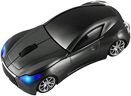 Sleek Yellow Wireless Car Mouse – Cool Sports Car Design for Enhanced Precision with 1600 DPI Optical Technology | Lightweight & Portable USB Receiver Mouse for Laptops, PCs, and Travel | Perfect Gift for Tech Lovers and Professionals