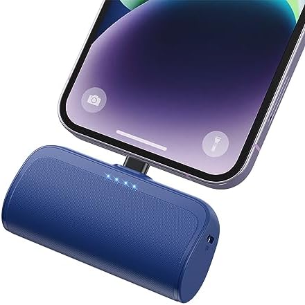 Ultra-Compact 5200 m Ah Power Bank for i Phone – PD Fast Charging Mini Portable Charger with Enhanced Compatibility for i Phone Models 14/13/12/11/XS/XR/X/8/7/6/6 s – Essential On-the-Go Battery Backup for Busy Lifestyles
