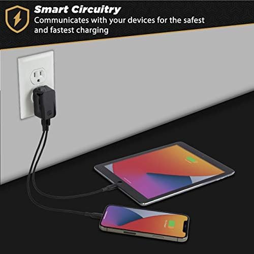 Scosche HPDC20-SP 20 W USB-C Fast Charger Mini Cube Wall Adapter – Ultra-Portable Power Delivery 3.0 for Swift Device Charging, 4 X Faster Charge Speed, Sleek Black Design for Enhanced Compatibility and Efficiency