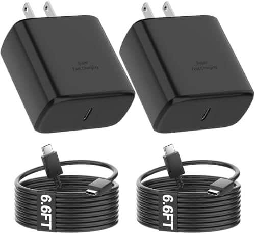 Samsung 45 W USB-C Wall Charger with 6.6 ft Cable – High-Speed Charging Solution for Galaxy S25 Series & Note Devices – Compact, Reliable, and Travel-Ready for Mobile Professionals Seeking Efficiency and Versatility