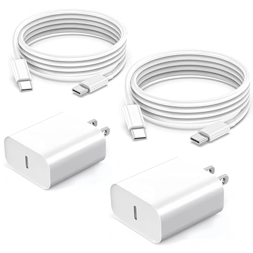 Ultimate Fast Charging Solution for i Phone 15 – 2 Pack 10 FT Long USB C to C Cables with 20 W Power Adapter – Superior Compatibility for i Phone 15/15 Pro/15 Pro Max/15 Plus & i Pad Models – Enhanced Durability for Unmatched Performance