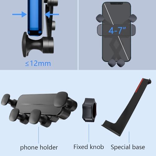 BMW 7 Series 2023-2025 Premium Auto Lock Phone Holder Mount – Luxurious Gravity Cradle for 740 i, 760 i, x Drive & i7 M70 – Effortless Installation with Adjustable Viewing Angles for Safe Navigation & Hands-Free Connectivity – Enhance Your Driving Experience Today