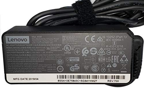 45 W USB Type-C Laptop Charger for Lenovo Think Pad & Miix Series – Fast, Reliable AC Power Adapter for X1 Carbon, Yoga, T480, T580, E480, MIIX5 Pro & More – Enhanced Compatibility for Optimal Performance