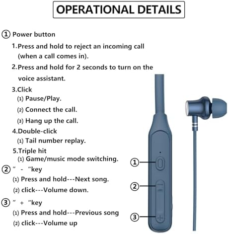 LANDIBO Bluetooth Neckband Earbuds – 35-Hour Battery Life, IPX7 Sweat-Resistant, Noise Cancelling Technology for Crystal Clear Sound – Ideal for Active Lifestyles and Hands-Free Communication – Enhanced Deep Bass Audio (Black) – Elevate Your Sound Experience