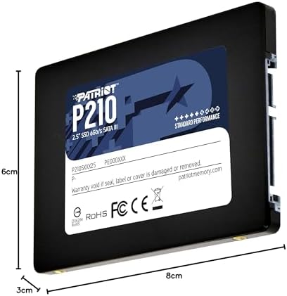 Transform Your Computing with Patriot Memory P210 128 GB SATA III SSD – Ultra-Fast 2.5 Inch Internal Drive for Gamers and Creative Professionals Seeking Unmatched Performance and Reliability