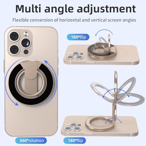 Discover the RESPECTED BRO Desert Gold Magnetic Phone Ring Holder: A Dual Ring Marvel for Enhanced Stability and Versatile Use. Expertly engineered for seamless compatibility with i Phone 16/15/14/13/12, this premium accessory transforms your mobile experience into one of unparalleled convenience. Enjoy hands-free functionality across diverse environments—be it your home, office, gym, or kitchen—with a strong magnetic grip that effortlessly secures your device to any metal surface. The innovative finger loop ensures secure handling, minimizing drop risks while providing comfort during one-handed use. Elevate your video calls, streaming, and browsing by converting any flat surface into an instant stand. Crafted from high-quality materials for long-lasting durability, this phone ring holder is your ultimate companion in navigating daily tasks with confidence and style. Upgrade your i Phone accessories today with the RESPECTED BRO Magnetic Phone Ring Holder—where cutting-edge design meets everyday practicality.