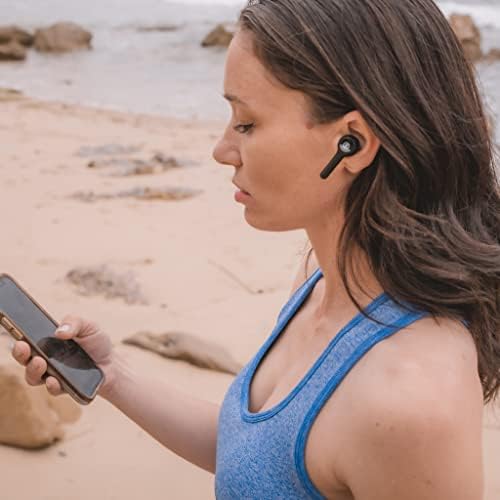 Unleash Your Audio Adventure with Outdoor Tech Ravens True Wireless Earbuds – Low Latency Bluetooth Headphones for Sports and Travel – High-Fidelity Sound, Built-in Microphone, and Rechargeable Case for Enhanced Portability – Ideal for Outdoor Enthusiasts Seeking Seamless Device Compatibility and Comfort