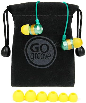 GOgroove Audi OHM HF Earbud Headphones – Superior Noise Isolating In-Ear Earphones with Deep Bass, Ergonomic Fit & Comfortable Gel Tips for All-Day Use – Perfect for Music Lovers, Commuters & Fitness Enthusiasts