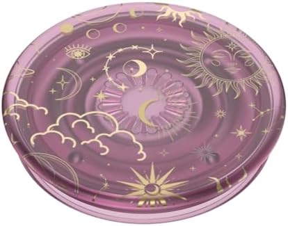 Mag Safe-Compatible Glitter Pop Socket Phone Grip & Stand – Stylish Clear Kickstand for Secure Wireless Charging and Effortless Media Viewing, Essential Cute Accessory for Enhanced Mobile Experience