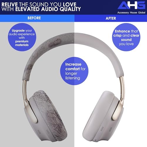 Upgrade Your Bose Quiet Comfort Ultra Wireless Headphones with Premium QC Ultra Replacement Ear Pad and Headband Cushion Kit – Effortless DIY Installation for Ultimate Comfort and Enhanced Sound Quality in Elegant Black Finish