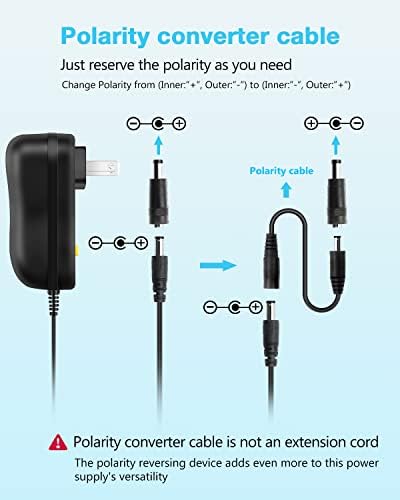 Universal 36 W AC/DC Power Adapter with 14 Interchangeable Tips – Adjustable 3-12 V Output for Optimal Device Compatibility – Efficient Power Supply Converter for Electronics, Routers, and More – Compact Design for Home and Travel Use