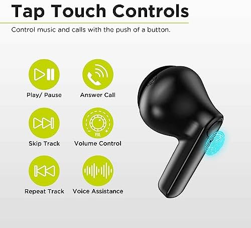 Experience Superior Sound with Pure Gear Pure Boom Wireless Earbuds – Touch Control In-Ear Headphones for i Phone, Android, and More – Ultimate Comfort and Seamless Connectivity for Music Lovers and Professionals