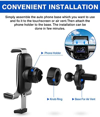 Autorder 360-Degree Rotating Car Phone Holder for Toyota Corolla 2019-2025 & Corolla Cross 2022-2025 – Hands-Free Air Vent Mount for Optimal Navigation & Communication – Durable & Sleek Design for Enhanced Driving Safety and Convenience
