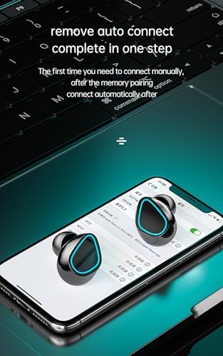 Revolutionary True Wireless Earbuds with Bluetooth 5.3 – IP7 Waterproof Sport Headset with Touch Control & Built-in Mic for Ultimate Audio Freedom – LED Power Display for On-the-Go Convenience – Model 10