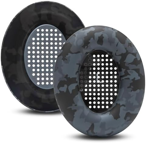 Transform Your Sennheiser Momentum 4 with WC Sweat Z Earpad Covers – Stylish Black Camo Protection for Active Lifestyles – Sweatproof, Washable Silicone Ear Pads for Ultimate Comfort and Enhanced Longevity
