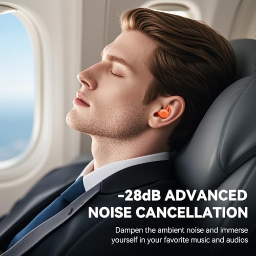 Elevate Your Sleep Quality with Sleepals Micro Sleep Earbuds – Perfectly Designed for Side Sleepers, Ultra-Lightweight and Noise-Reducing Headphones in Vibrant Orange | Ideal Travel Companion for Ultimate Relaxation – Enjoy 4 Hours Playtime, 28 Hours with Charging Case, Effortless Device Compatibility for Seamless Listening Experience