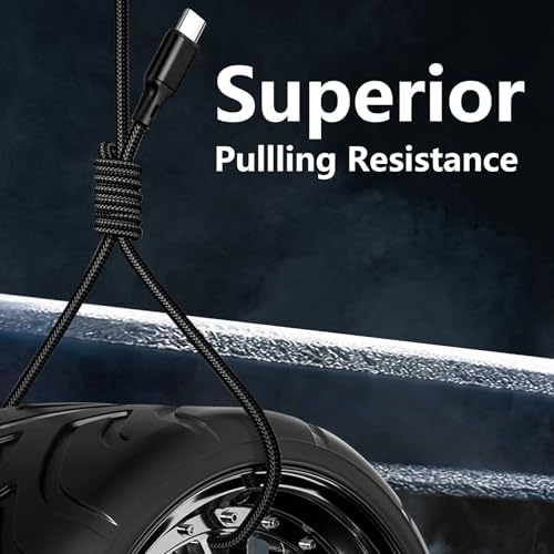 Ultimate USB A to USB C Charger Cable Set – 5 Pack (3/3/6/6/10 ft) for Fast Charging & High-Speed Data Transfer | Compatible with i Phone 16/15, i Pad Pro/Air, Samsung, PS5 – Durable & Tangle-Free Design, Enhanced Performance for Everyday Use