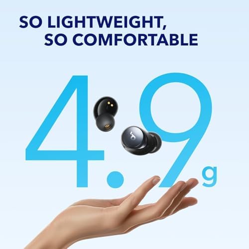 Discover Superior Sound with Soundcore by Anker Space A40 Wireless Earbuds – Unmatched Adaptive Active Noise Cancelling for 98% Noise Reduction, 50 Hours of Playtime, and High-Resolution Audio – Ergonomically Crafted for All-Day Comfort and Effortless Wireless Charging – Ideal for Music Lovers and Everyday Use