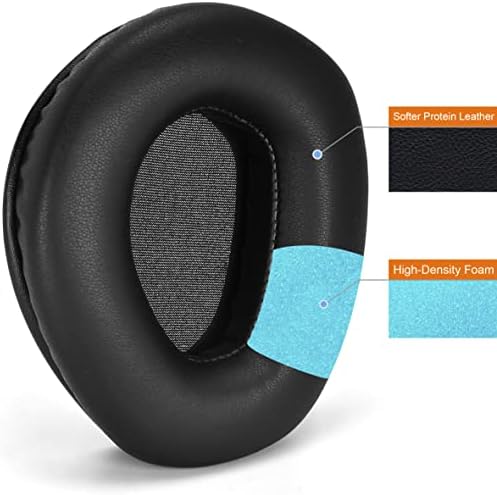 Premium Protein Leather Ear Pads for Sennheiser HDR RS165, RS175, RS185, RS195 Wireless Headphones – Enhanced Comfort with Added Thickness, Superior Sound Isolation, and Effortless Installation