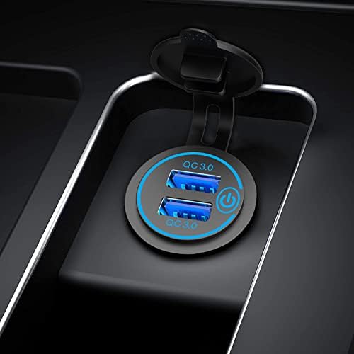 Maximize Your Charging Potential with the Qidoe 5-Pack Quick Charge 3.0 Dual USB Power Outlet – Waterproof Touch Switch Fast Charger for 12 V-24 V Vehicles, RVs, Boats, and Motorcycles – Unmatched Compatibility and Speed in a Cost-Effective Bundle