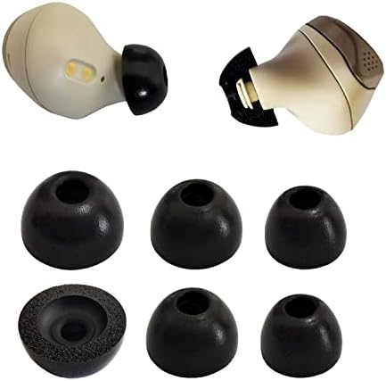 Premium Foam Eartips for Jabra Elite Series: Comfort-Focused Noise Isolation Tips for 75 t, 65 t, Elite 3, Active & 7 Pro – 3 Pairs for Optimal Fit and Enhanced Sound Quality – Ideal Replacement Accessory for Audiophiles and Casual Listeners